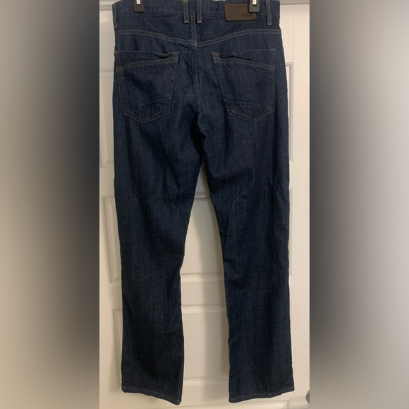 BKE JAKE STRAIGHT DARK BLUE INDIGO Men's Casual Fashion Style Denim Jeans 33R - Picture 2 of 4